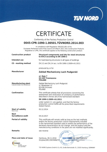 Certificate ZMLP